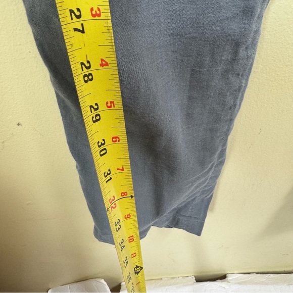 Vince NEW Linen Cotton Pants Pockets Elastic Waist Drawstring Minimalist Casual - Picture 14 of 14